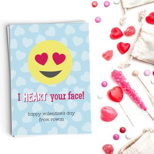 Heart Your Face! Emoji Valentine's Cards