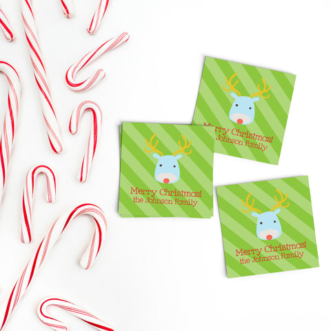 Rudolph Gift Labels