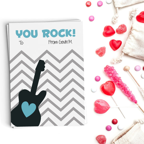 You Rock! Valentine's Cards