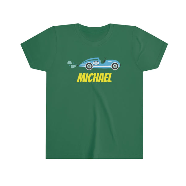Youth Racecar Personalized Tee