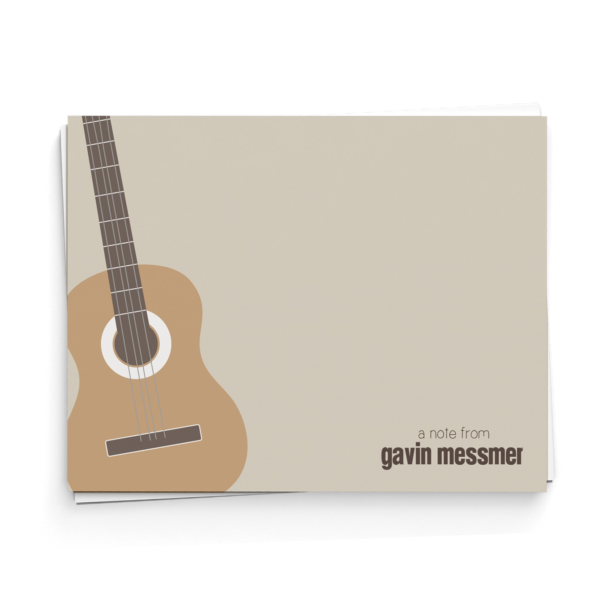Acoustic Guitar Note Cards