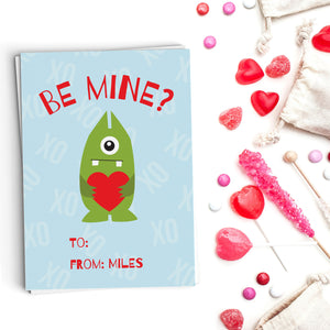 Be Mine Monster Valentine's Cards