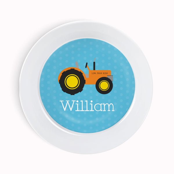 Blue Tractor Tableware