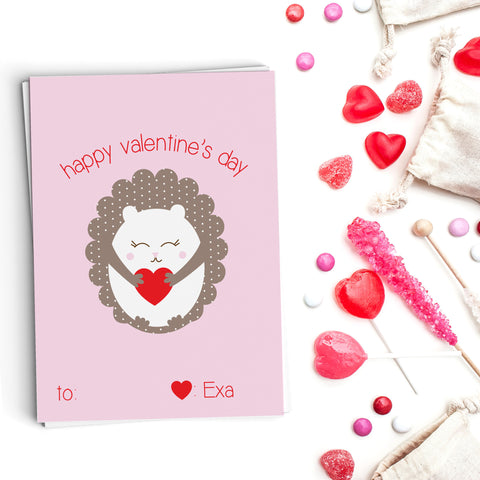 Hedgehog Love Valentine's Cards