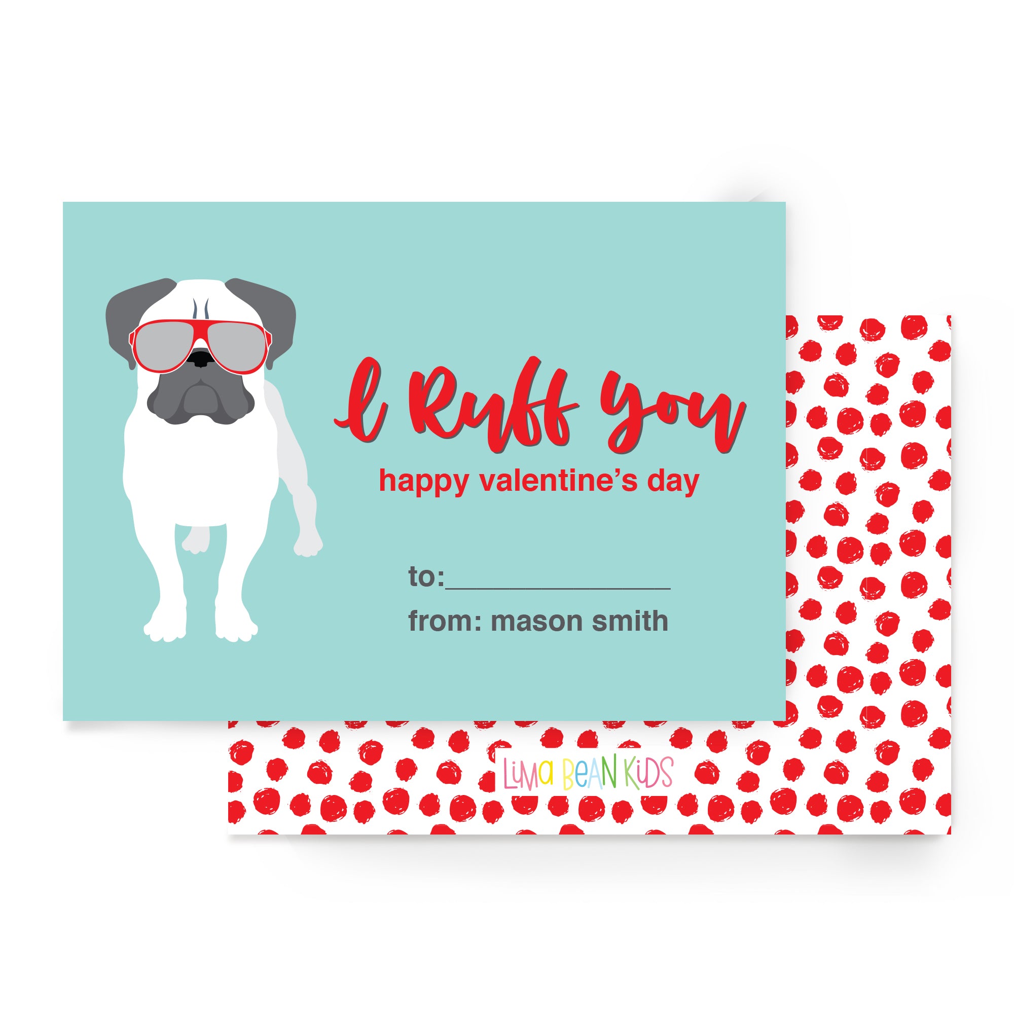 I Ruff You Bulldog Valentine's Cards