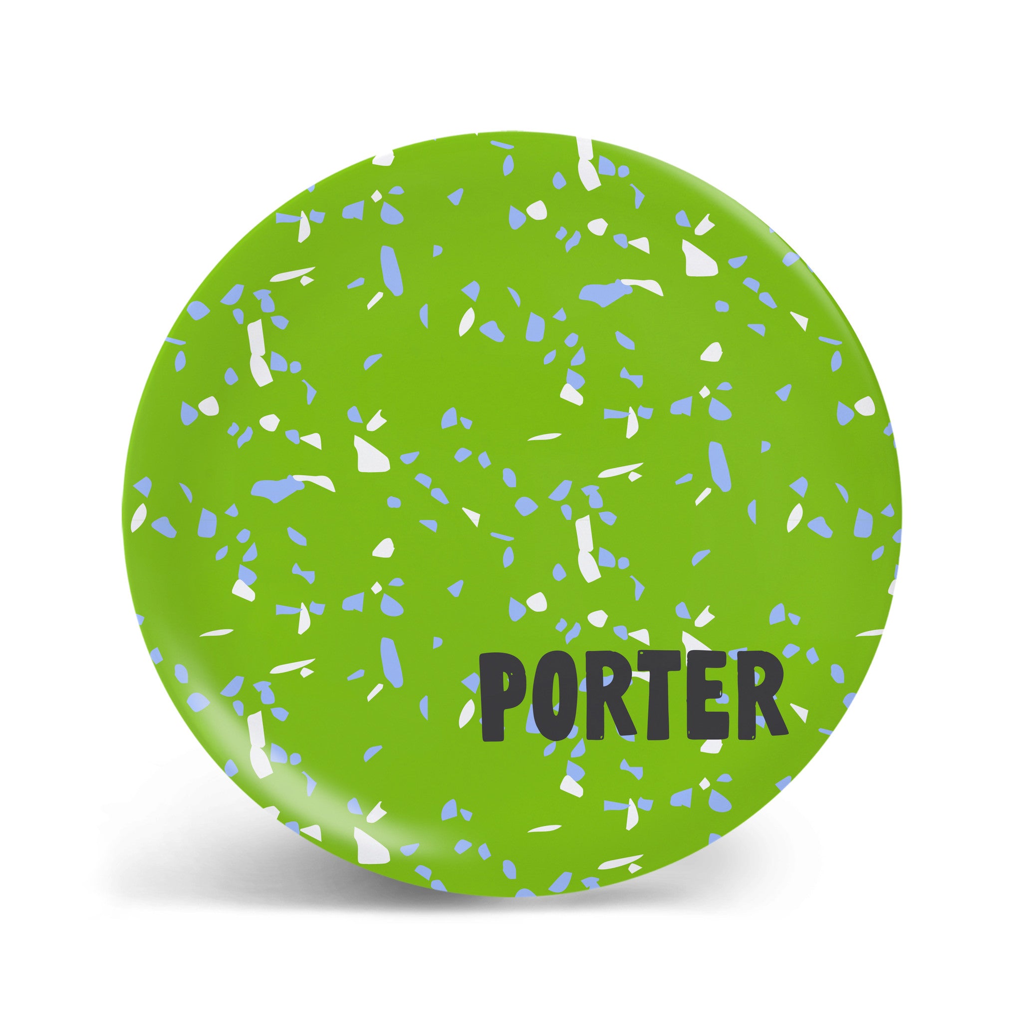 Green Paint Splatter Plate