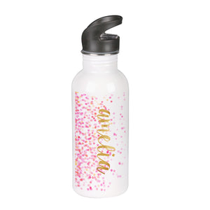 Pink Confetti Water Bottle