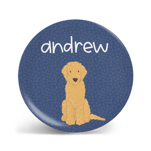 Pups Collection - Golden Doodle Plate