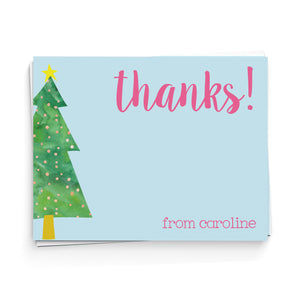 Christmas Tree Thank You Note Cards