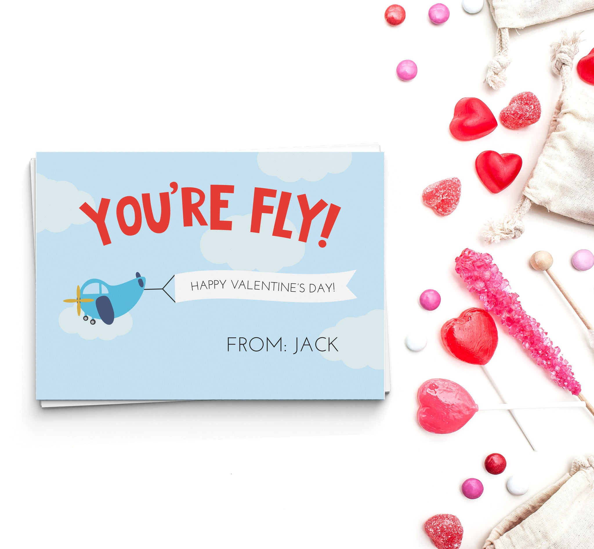You're Fly Valentine's Cards