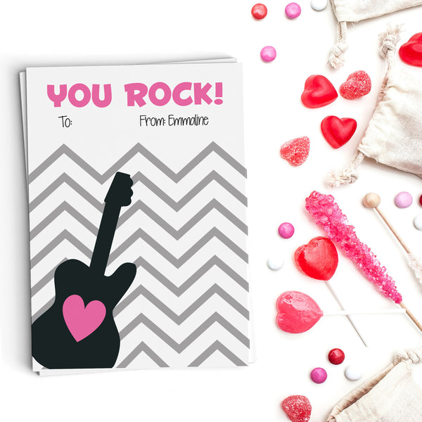 You Rock! Valentine's Cards