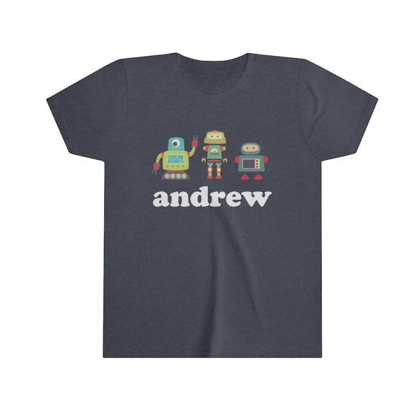 Youth Retro Robots Personalized Tee