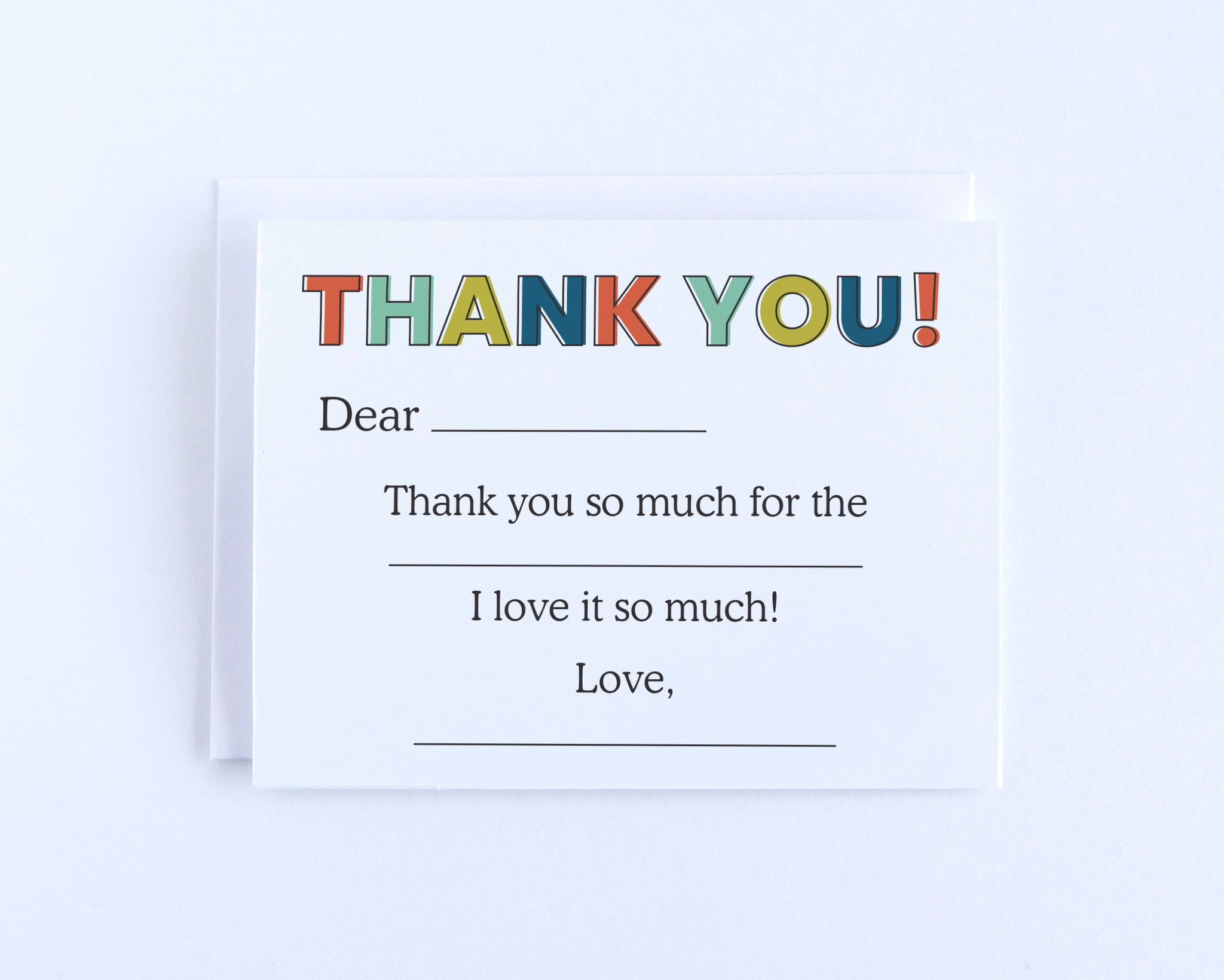 Bold Fill-in-the-Blank Thank You Cards