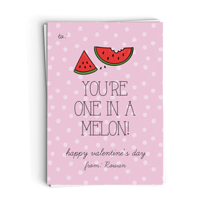 One in a Melon Valentine's Cards