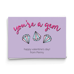 You're a Gem! Valentine's Cards